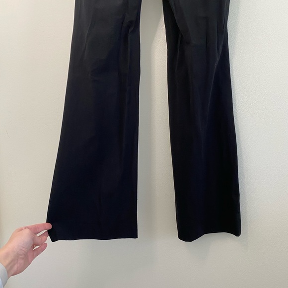 Theory Demitria Wool-Blend Flared Pants Trousers Black Size 4 - Picture 10 of 12